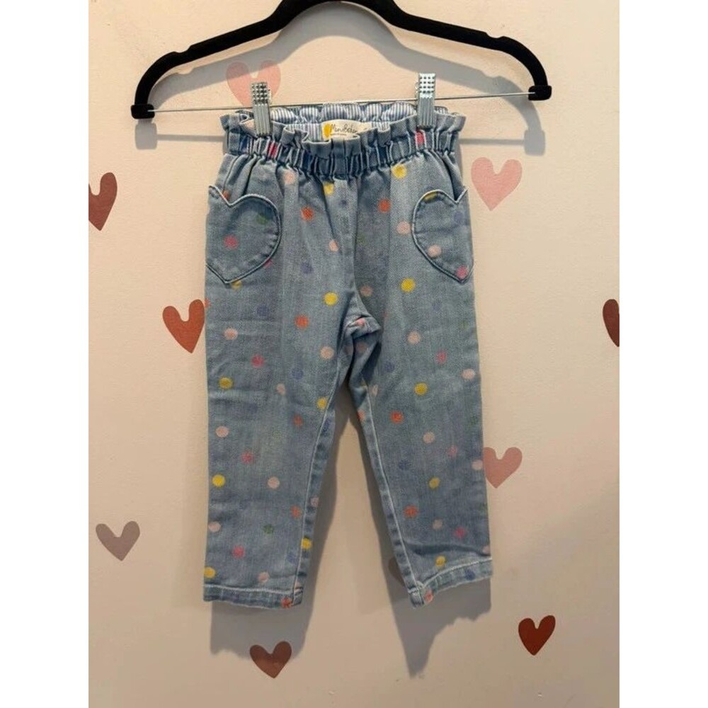Mini Boden Polka Dot Jeans 4